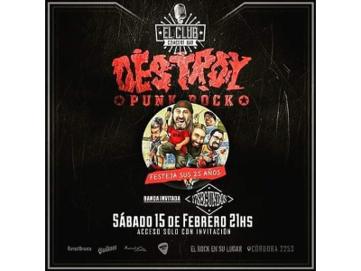 FESTEJAMOS LOS 25 AÑOS - SABADO 15-02-2020