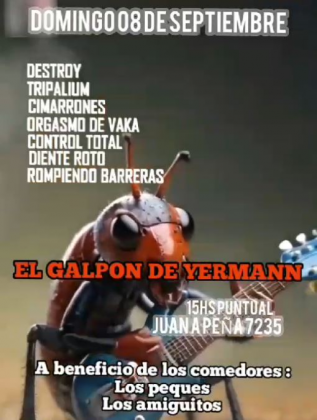 🎸🎤 *¡¡¡TOCA DESTROY!!!!* 🧷 ☠️ ¿Cuando? Este domingo 08 de Septiembre 2024