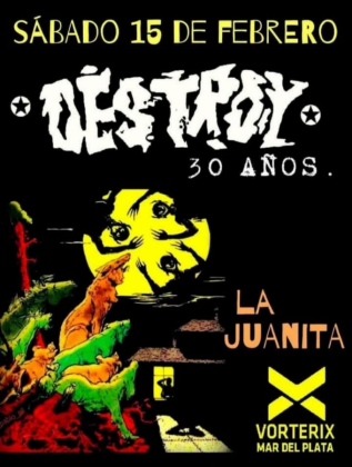 TOCA DESTROY!!! 🔥🎸 30 años haciendo Puro y Crudo Punk Rock!! 🎶🤘